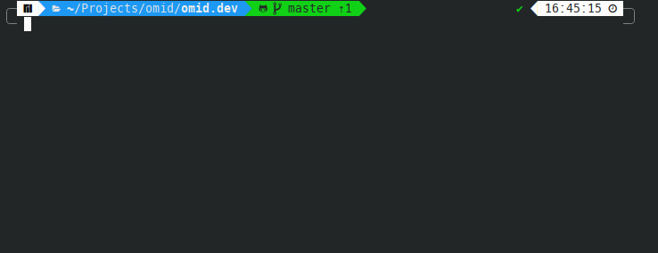 Screenshot of Oh My ZSH in Yakuake